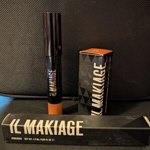 IL MAKIAGE Ink Liner - Black, And 2 Lipsticks